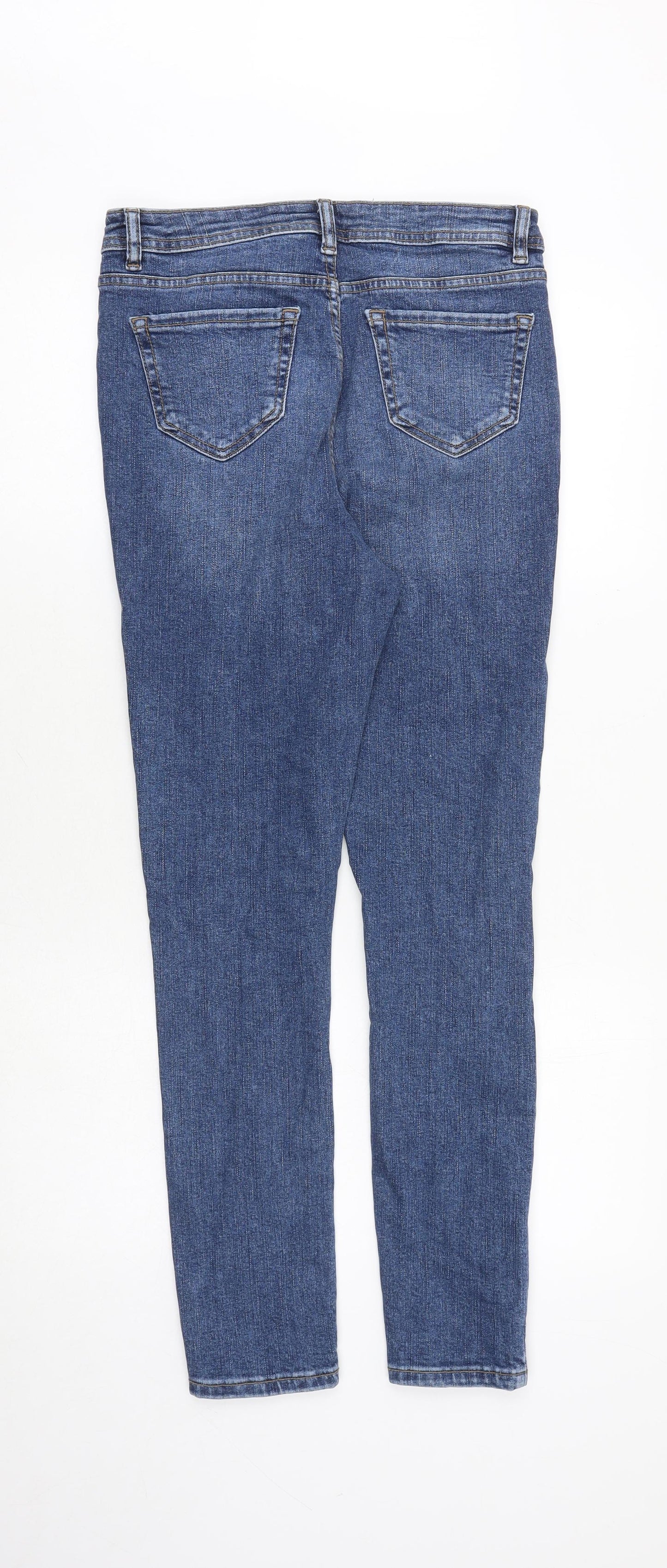 Love Denim Womens Blue Cotton Skinny Jeans Size 28 in Regular Zip