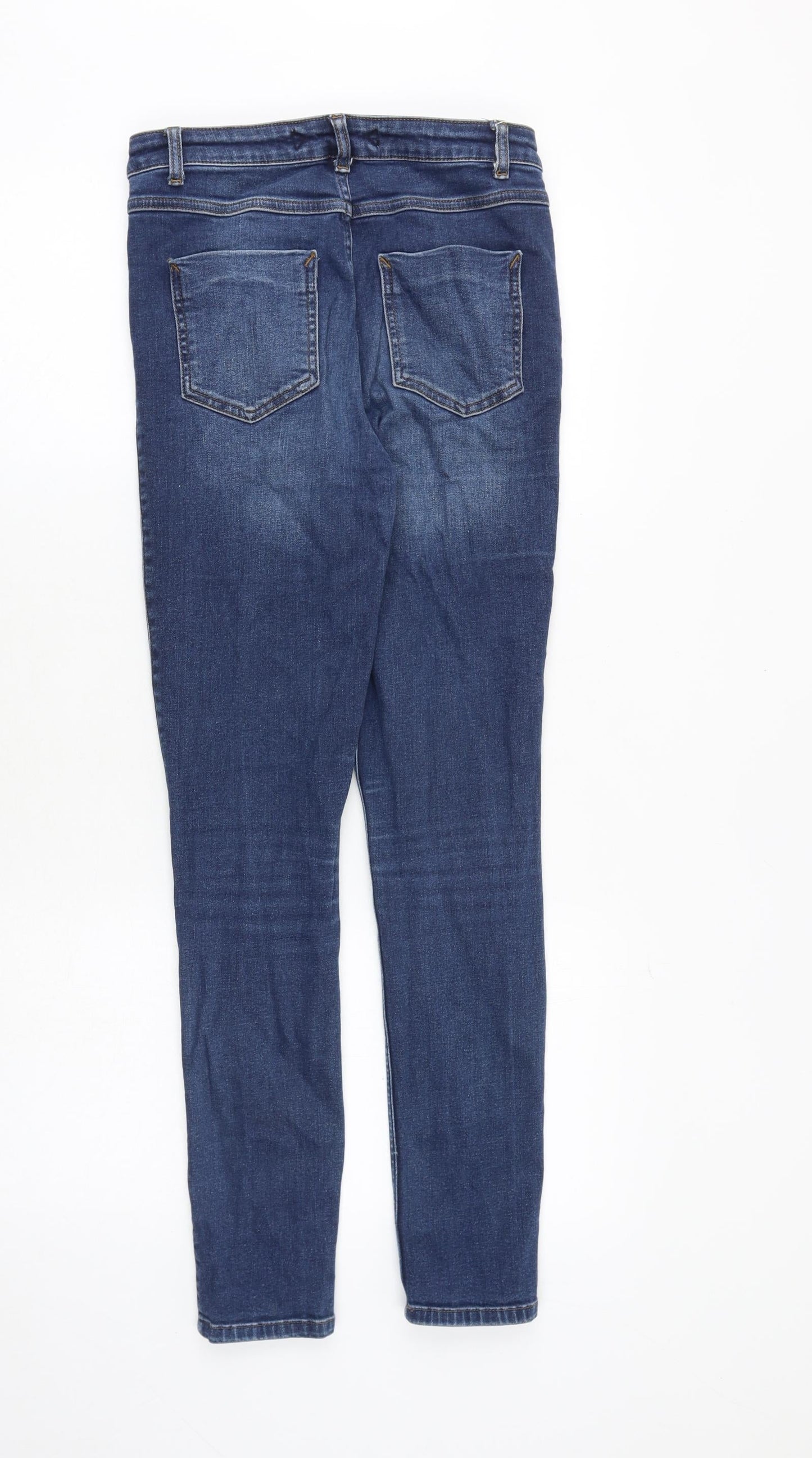 Light before dark Womens Blue Cotton Skinny Jeans Size 27 in Slim Zip