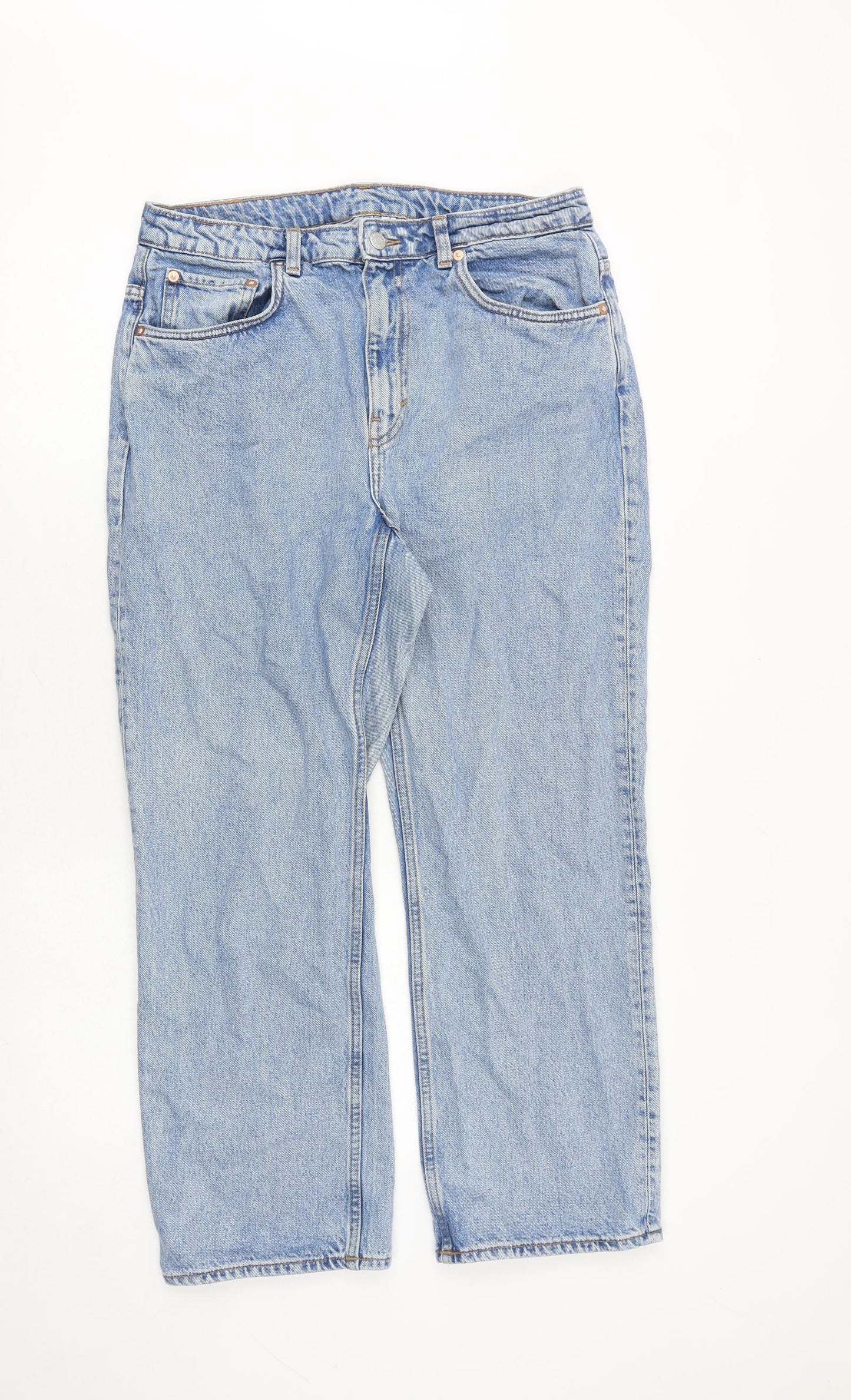 Womens UK Size 32 in Weekday Regular Fit Mom Blue Jeans