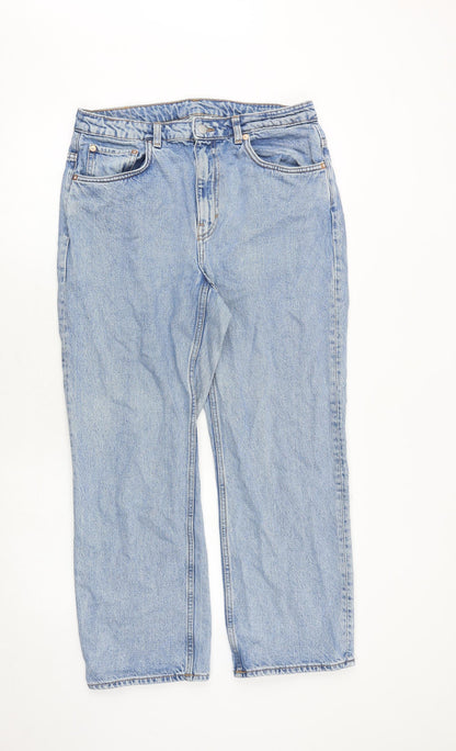 Womens UK Size 32 in Weekday Regular Fit Mom Blue Jeans