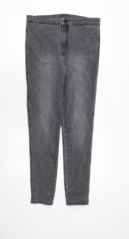 Womens UK Size 14 Waredenim Regular Fit Skinny Grey Jeans