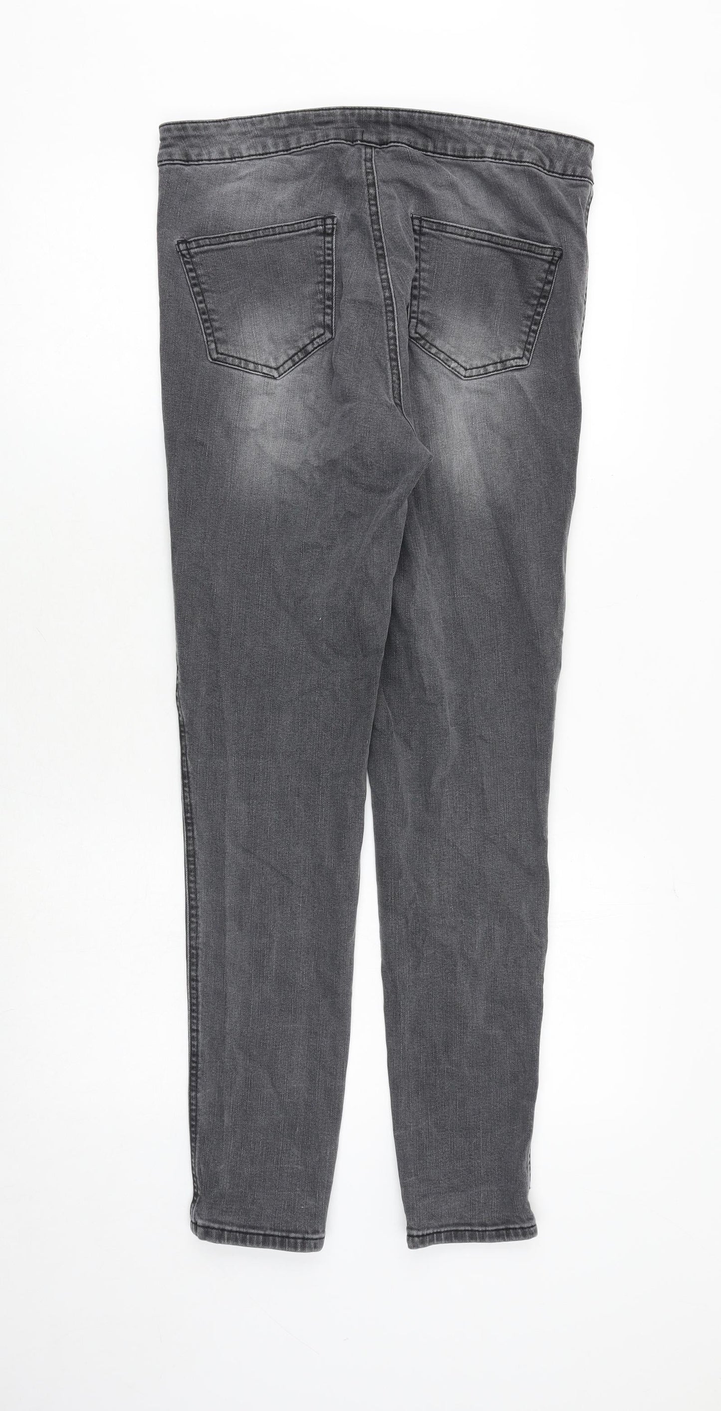 Womens UK Size 14 Waredenim Regular Fit Skinny Grey Jeans