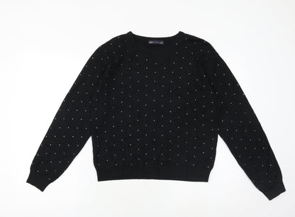 Womens UK Size M Marks and Spencer Black Pullover Jumper