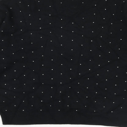 Womens UK Size M Marks and Spencer Black Pullover Jumper