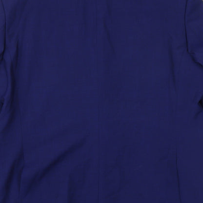 Marks and Spencer Mens Blue Wool Jacket Suit Jacket Size 40 Regular