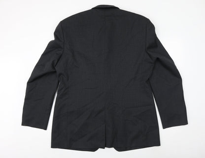 Burton Mens Grey Polyester Jacket Suit Jacket Size 44 Regular