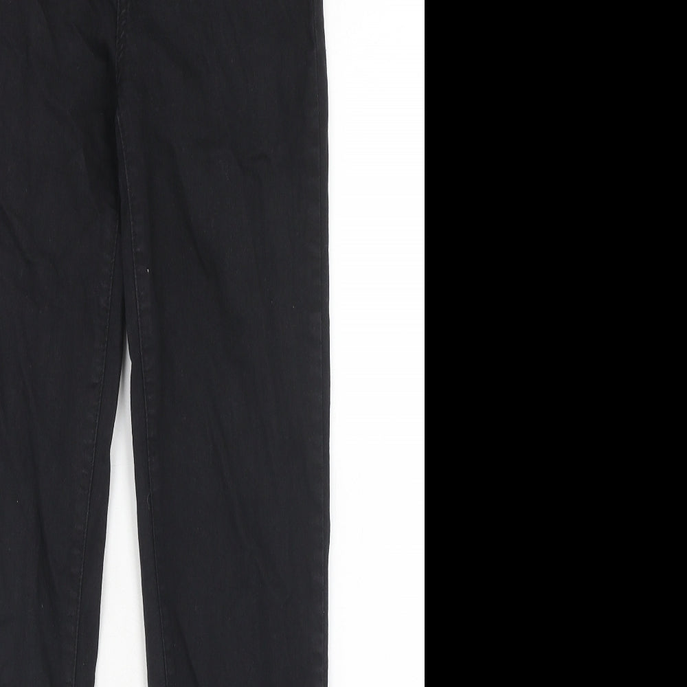 PRETTYLITTLETHING Womens Black Cotton Skinny Jeans Size 6 Regular Zip