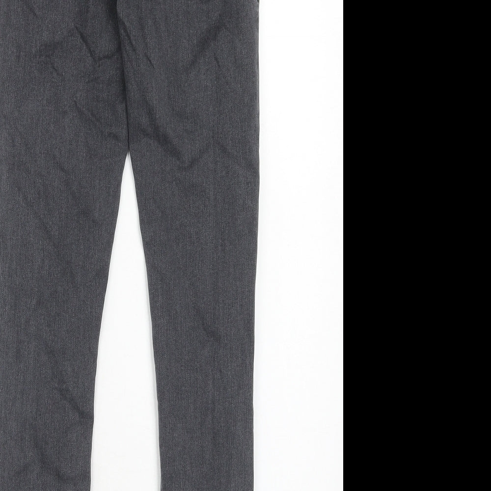 Topshop Womens Grey Cotton Skinny Jeans Size 28 in L32 in Regular Zip