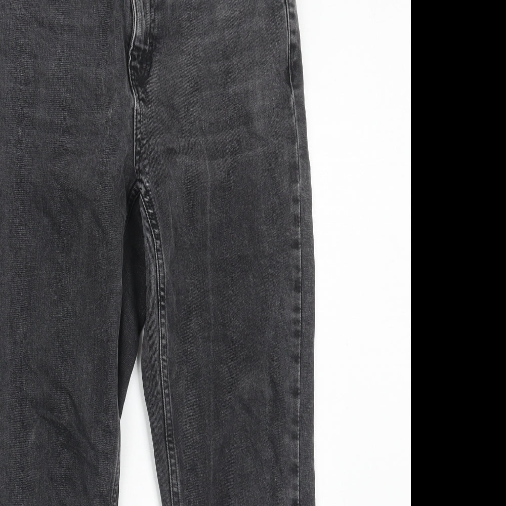 Topshop Womens Black Cotton Skinny Jeans Size 28 in L30 in Regular Zip