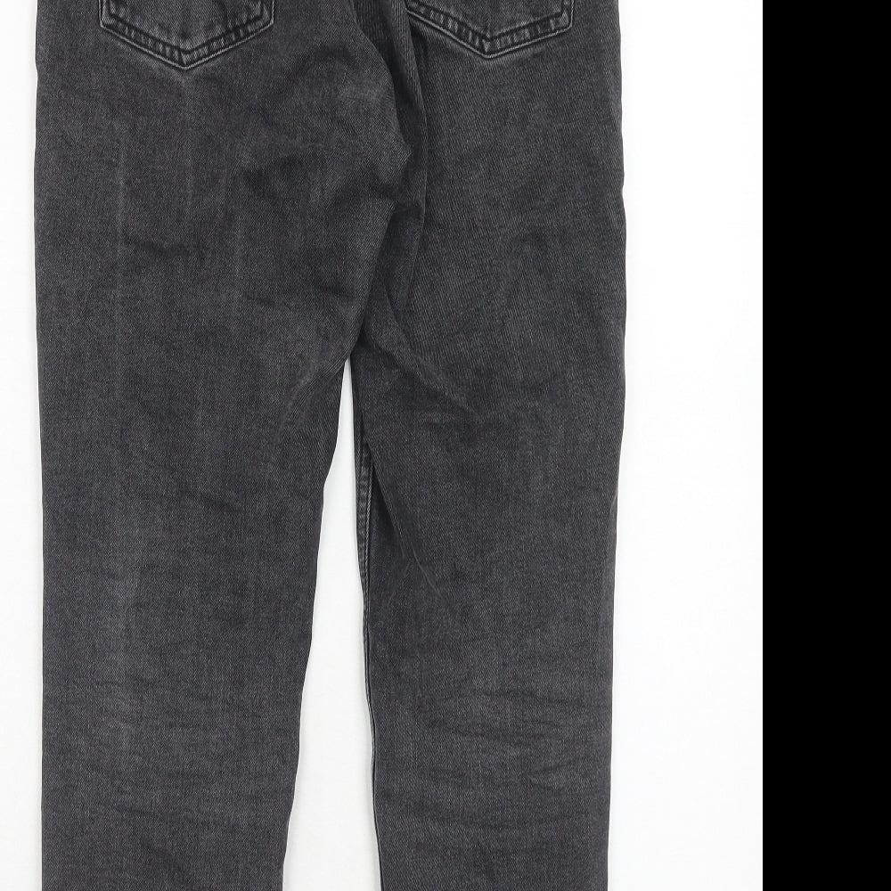 Topshop Womens Black Cotton Skinny Jeans Size 28 in L30 in Regular Zip