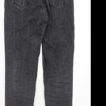 Topshop Womens Black Cotton Skinny Jeans Size 28 in L30 in Regular Zip