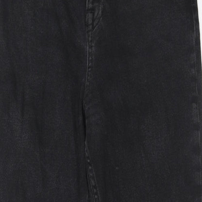 NA-KD Womens Black Polyester Skinny Jeans Size 8 Regular Zip