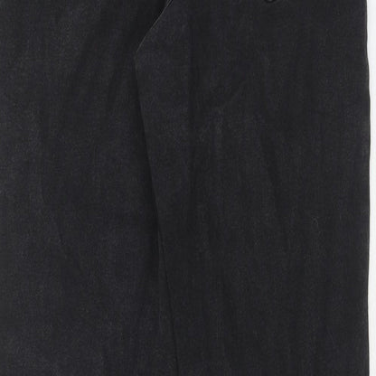 NA-KD Womens Black Polyester Skinny Jeans Size 8 Regular Zip