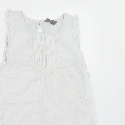 Womens UK Size 8 Principles White Basic Tank