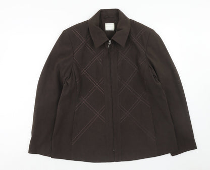 Classics Womens Brown Jacket Size 18 Zip