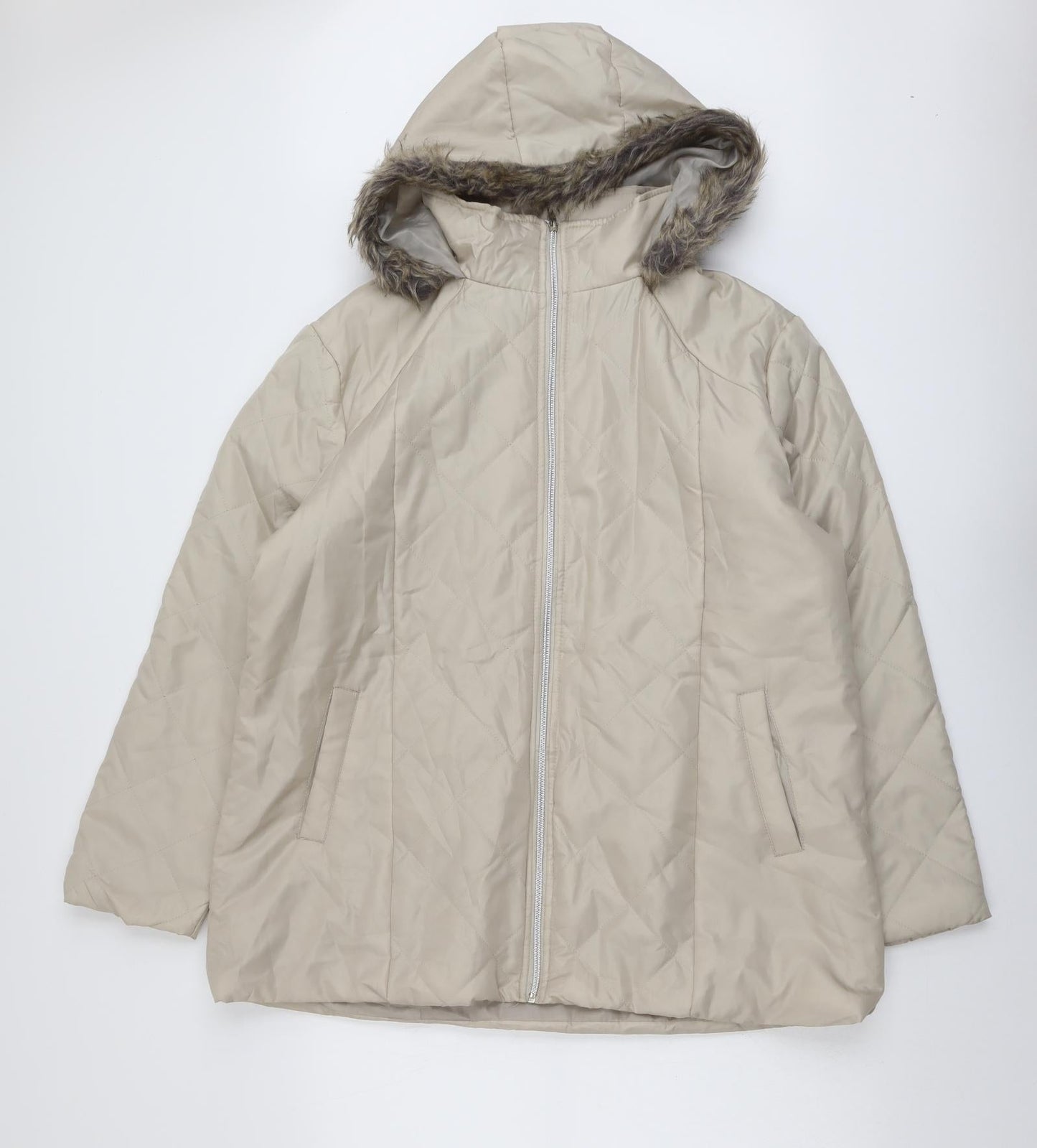 Womens UK Size L Anne De Lancay Beige Jacket