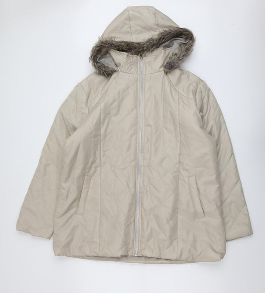 Womens UK Size L Anne De Lancay Beige Jacket