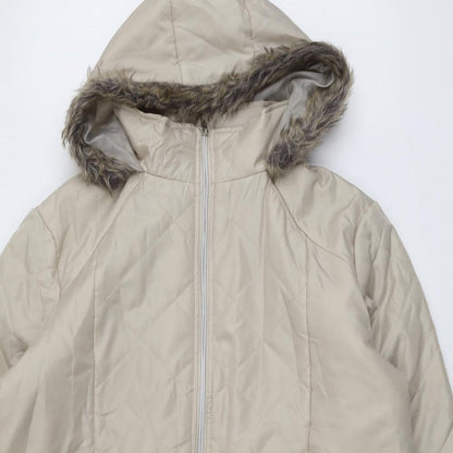 Womens UK Size L Anne De Lancay Beige Jacket