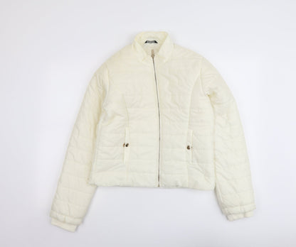 Womens UK Size 12 Select Ivory Puffer Jacket