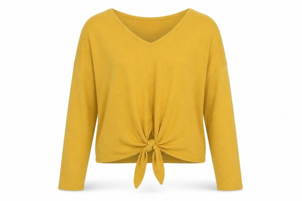 Womens UK Size M H&M Yellow Pullover Jumper