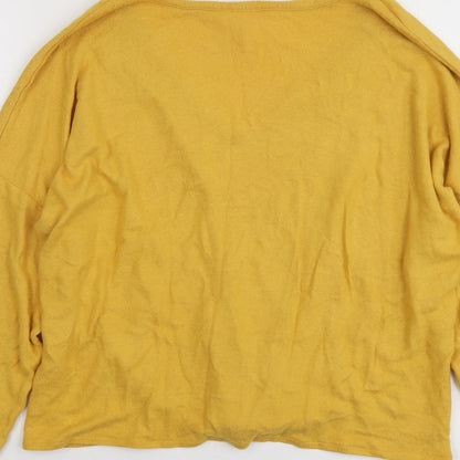Womens UK Size M H&M Yellow Pullover Jumper