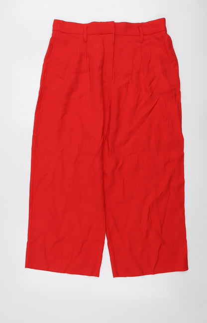 Womens UK Size 18 H&M Regular Fit  Red Trousers