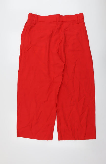 Womens UK Size 18 H&M Regular Fit  Red Trousers