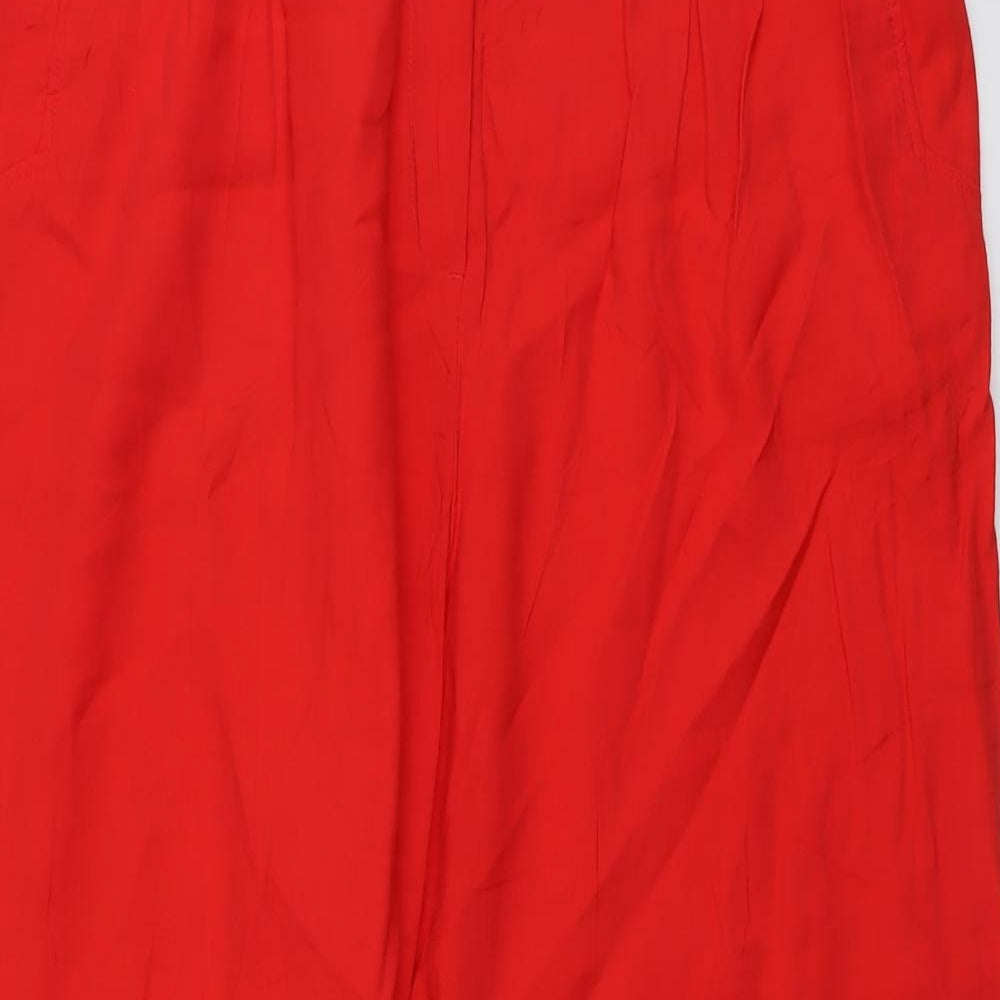 Womens UK Size 18 H&M Regular Fit  Red Trousers
