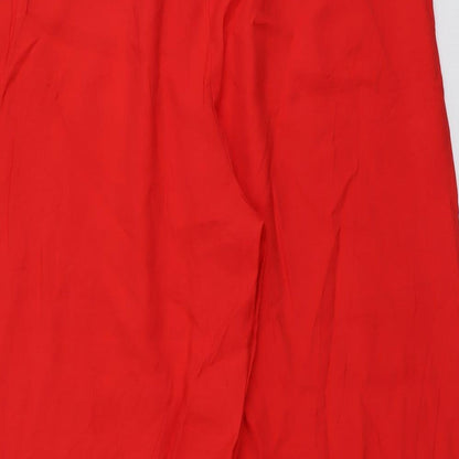 Womens UK Size 18 H&M Regular Fit  Red Trousers