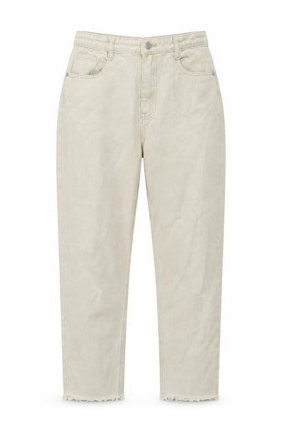 Womens UK Size 30 in Missguided Regular Fit Mom Beige Jeans