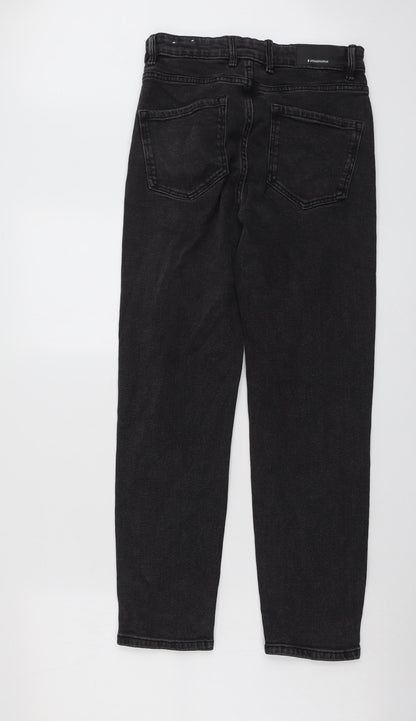 Womens UK Size 8 Stradivarius Regular Fit Straight Grey Jeans