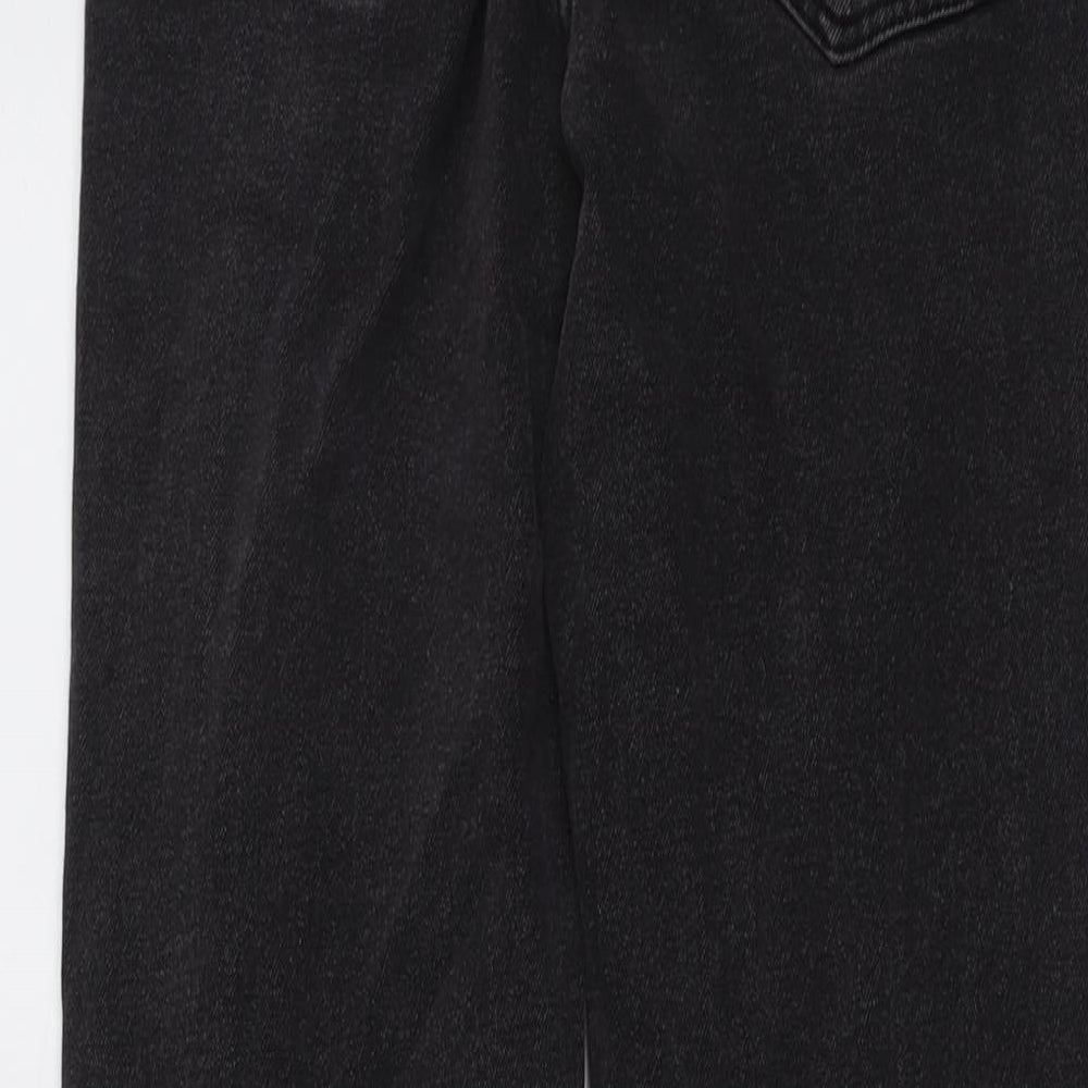 Womens UK Size 8 Stradivarius Regular Fit Straight Grey Jeans