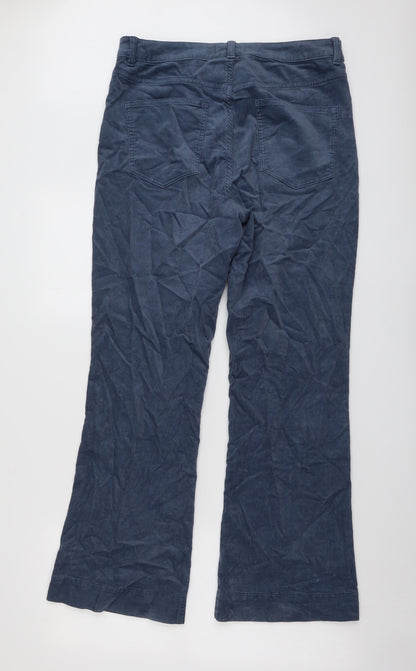 Womens UK Size 14 Marks and Spencer Regular Fit  Blue Trousers