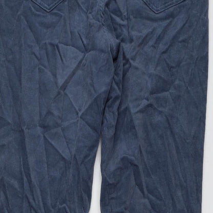 Womens UK Size 14 Marks and Spencer Regular Fit  Blue Trousers