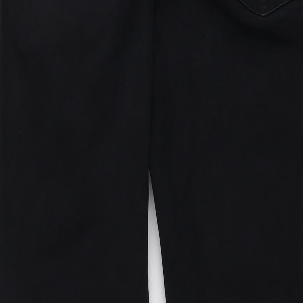 Topshop Womens Black Cotton Skinny Jeans Size 30 in L26 in Regular Button