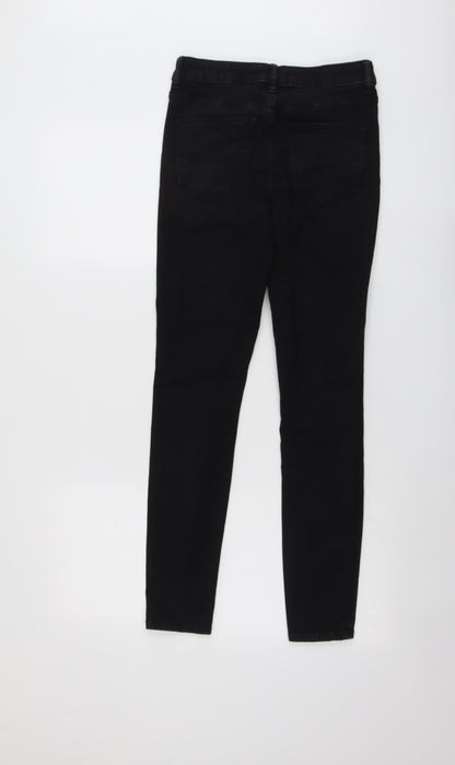 ASOS Womens Black Cotton Skinny Jeans Size 28 in L32 in Regular Button