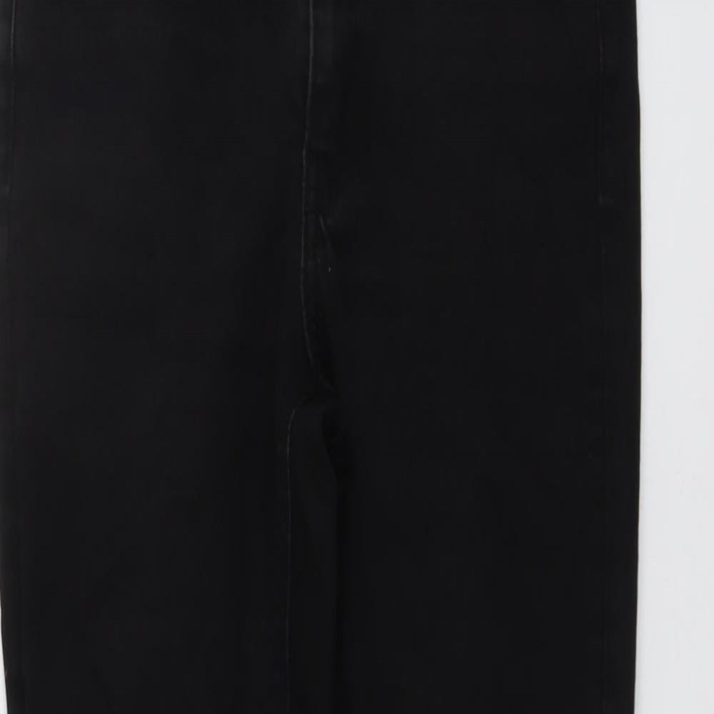 ASOS Womens Black Cotton Skinny Jeans Size 28 in L32 in Regular Button