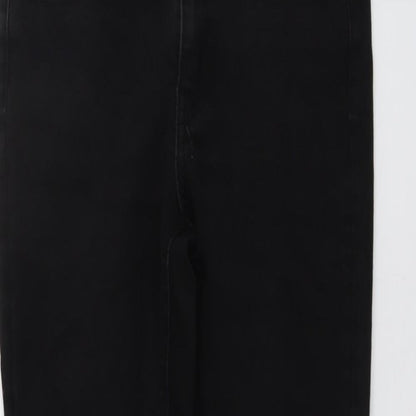 ASOS Womens Black Cotton Skinny Jeans Size 28 in L32 in Regular Button