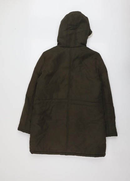 B.YOU Womens Green Jacket Size 10 Zip