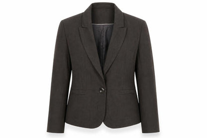 NEXT Womens Brown Striped Polyester Jacket Blazer Size 16