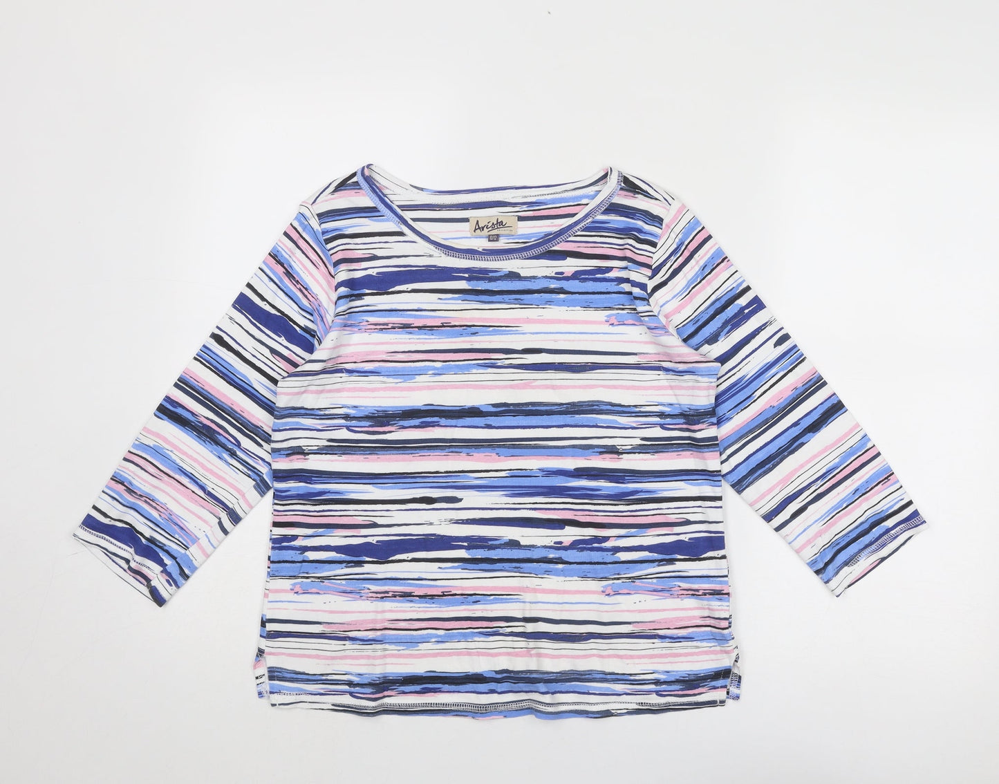 Womens UK Size 10 Arista Blue Basic Blouse