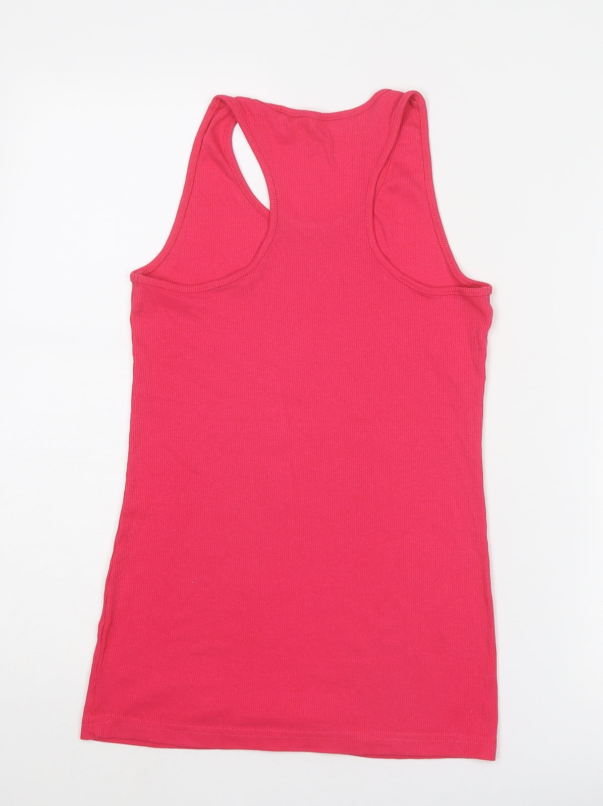 Womens UK Size 8 NEXT Pink Basic Tank