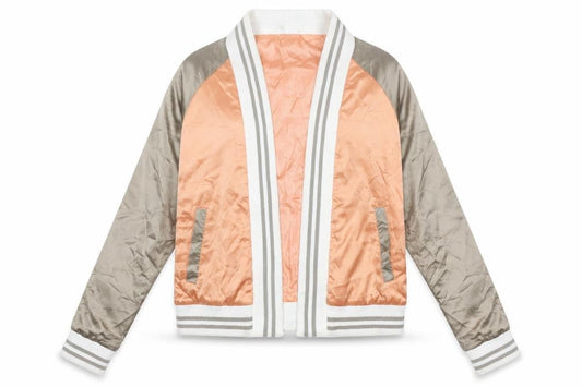 QED London Womens Orange Jacket Size 12 - Flower Detail