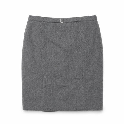 Basler Womens Grey Wool A-Line Skirt Size 36 in