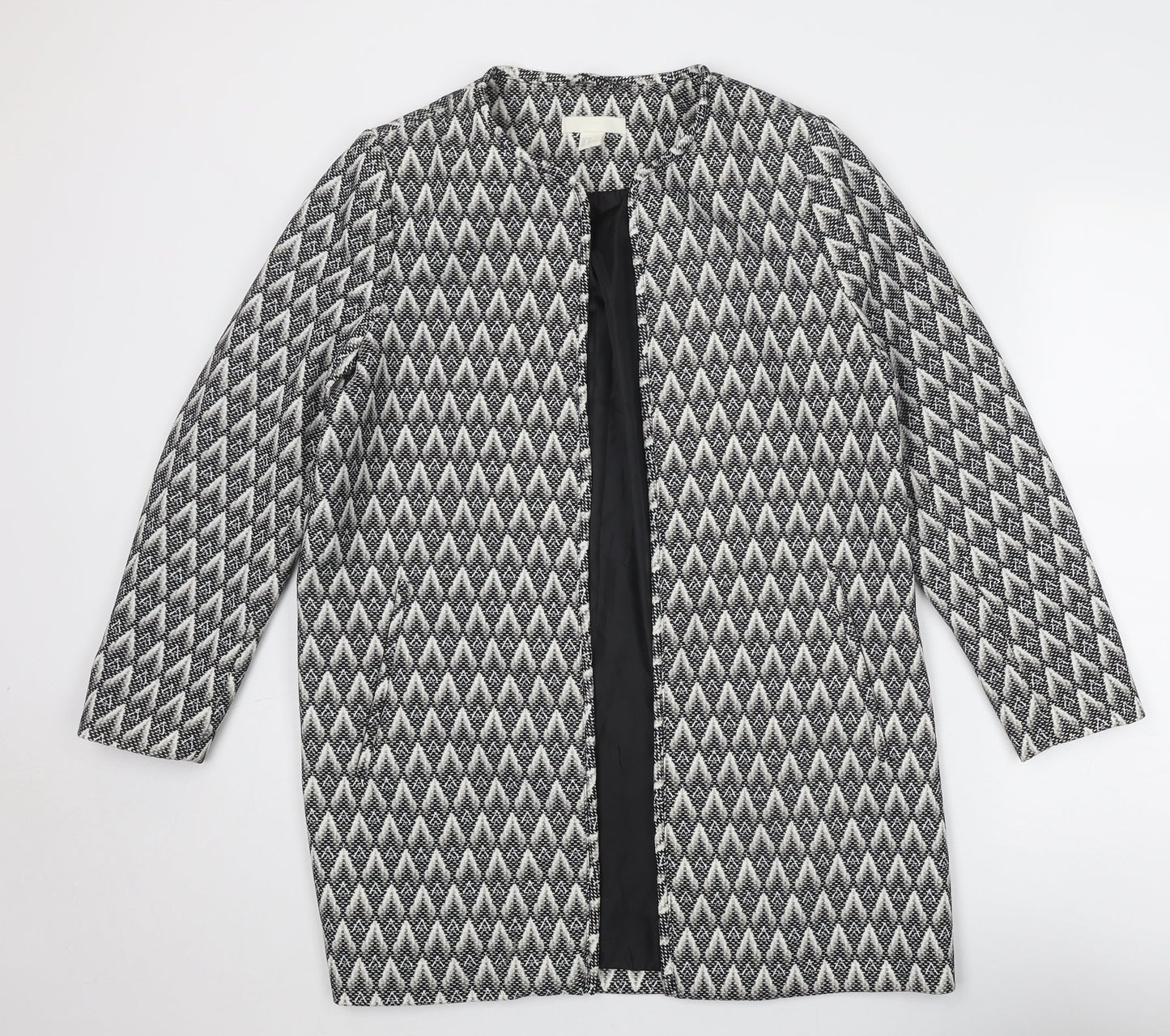 Womens UK Size 16 H&M Grey Overcoat