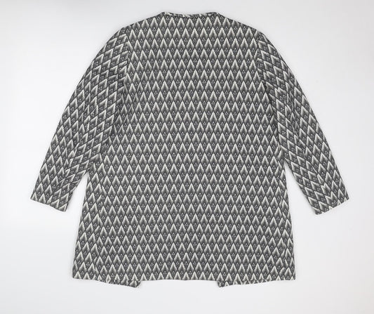 Womens UK Size 16 H&M Grey Overcoat