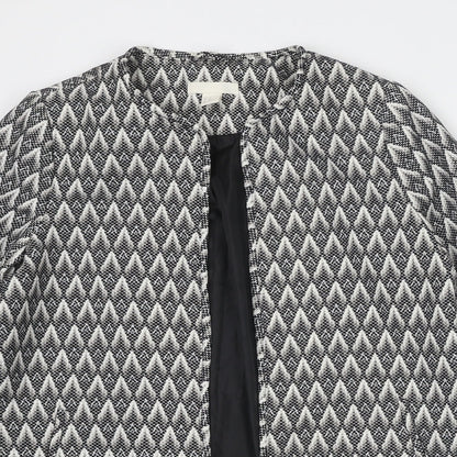 Womens UK Size 16 H&M Grey Overcoat