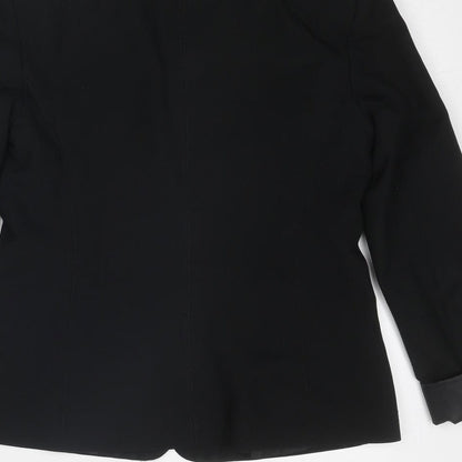 New Look Womens Black Polyester Jacket Blazer Size 10