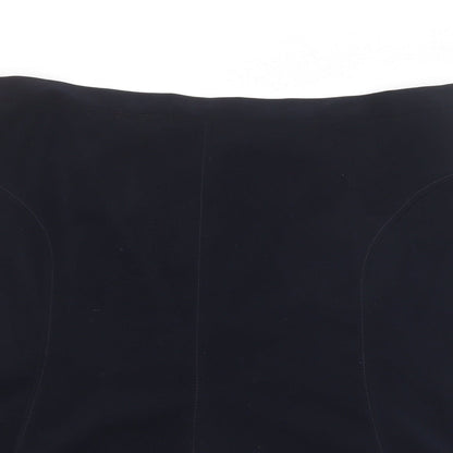 Peter Hahn Womens Black Polyester Swing Skirt Size 42 in Zip
