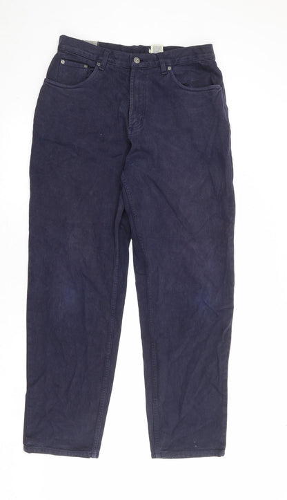 Mens UK Size 34 in Recover Regular Fit Tapered Blue Jeans